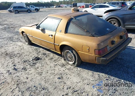 1980 Mazda Rx7 z USA, uszkodzony, nr VIN SA22C616988